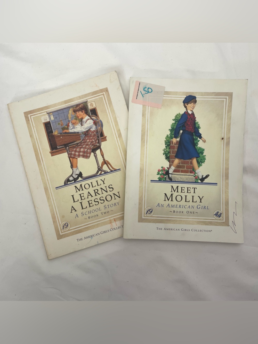 Meet Molly & Molly Learns a Lesson Vintage American Girl Book Duo